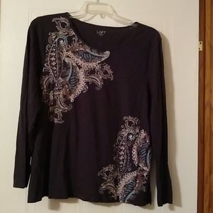 Loft outlet long sleeve tee